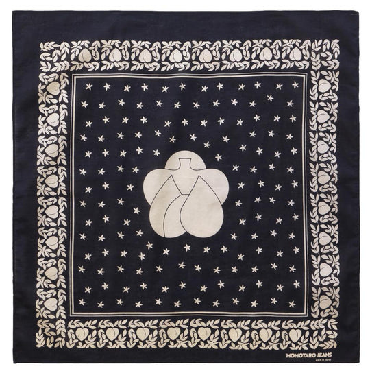 Momotaro Discharge Print Bandana