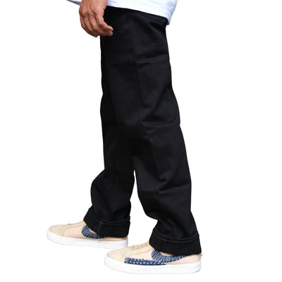 Momotaro "Kyoto Montsuki" Black Selvedge Jeans (Regular Straight)