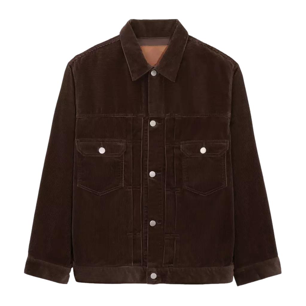 Momotaro Jumbo Corduroy Type 2 Jacket (Brown) - Okayama Denim
