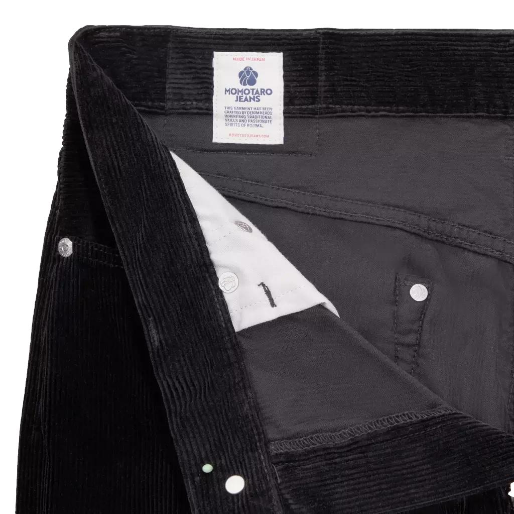 Momotaro Jumbo Corduroy Pants (Black)