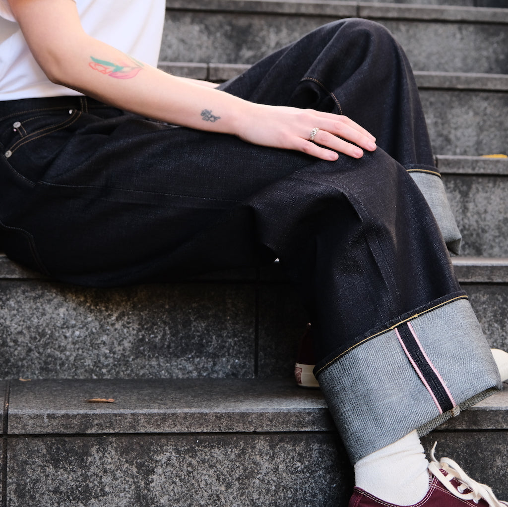 [Women's] Momotaro "Tokuno Blue" Selvedge Jeans (Wide Straight)