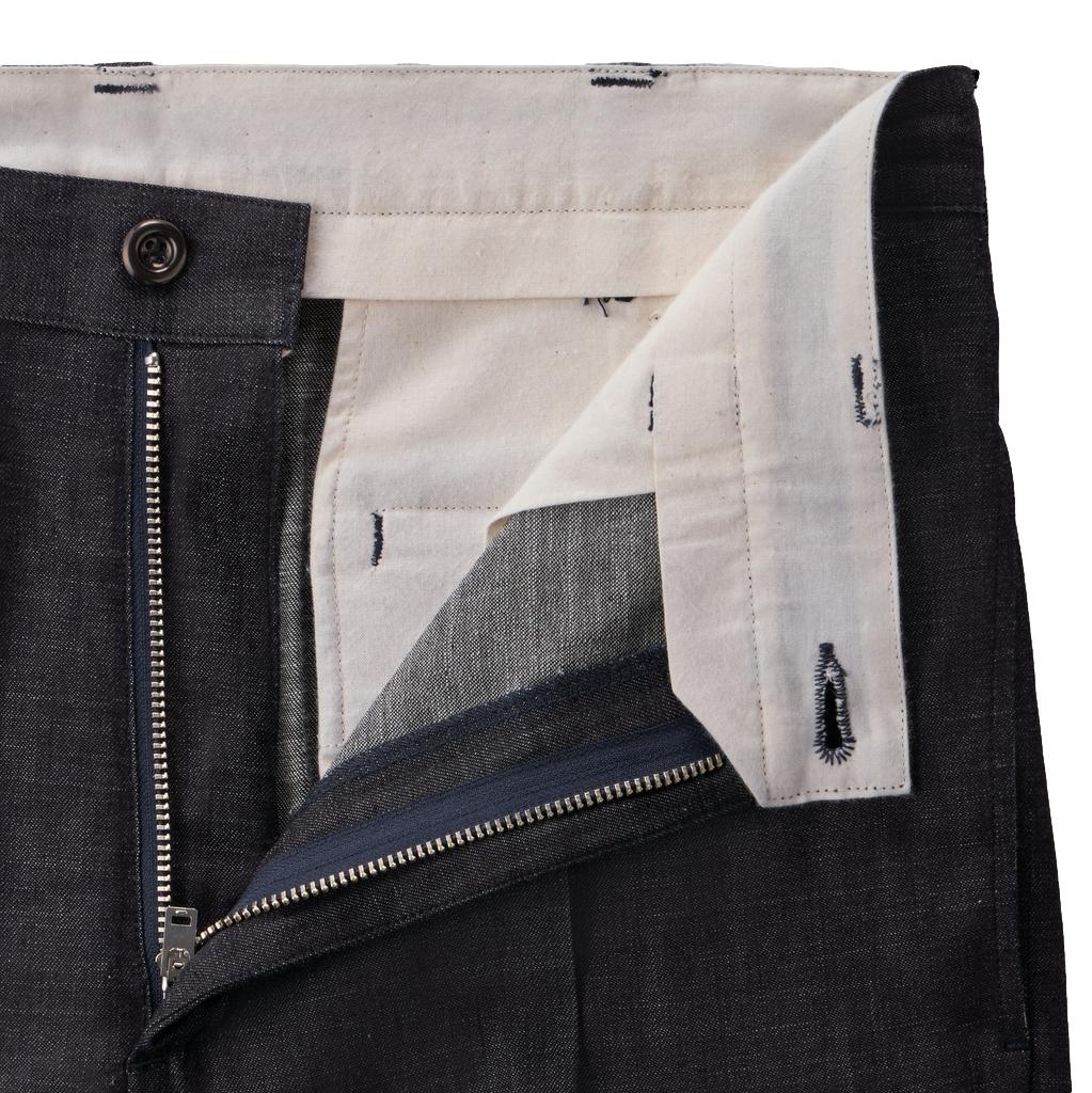 Momotaro Pleated 8oz. Selvedge Denim Trousers