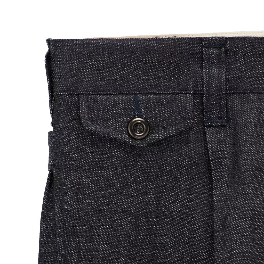 Momotaro Pleated 8oz. Selvedge Denim Trousers