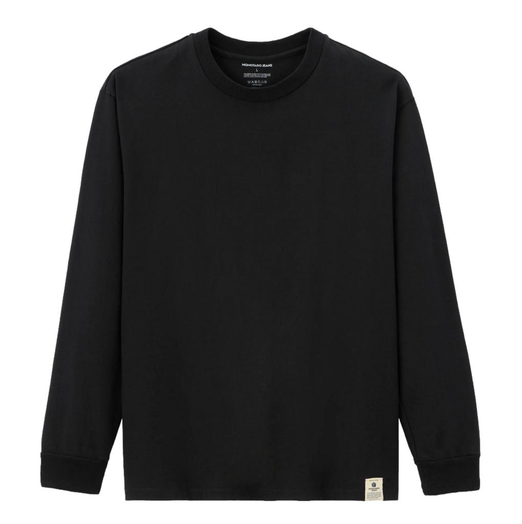 Momotaro Suvin Gold GTB L/S Tee (Black)