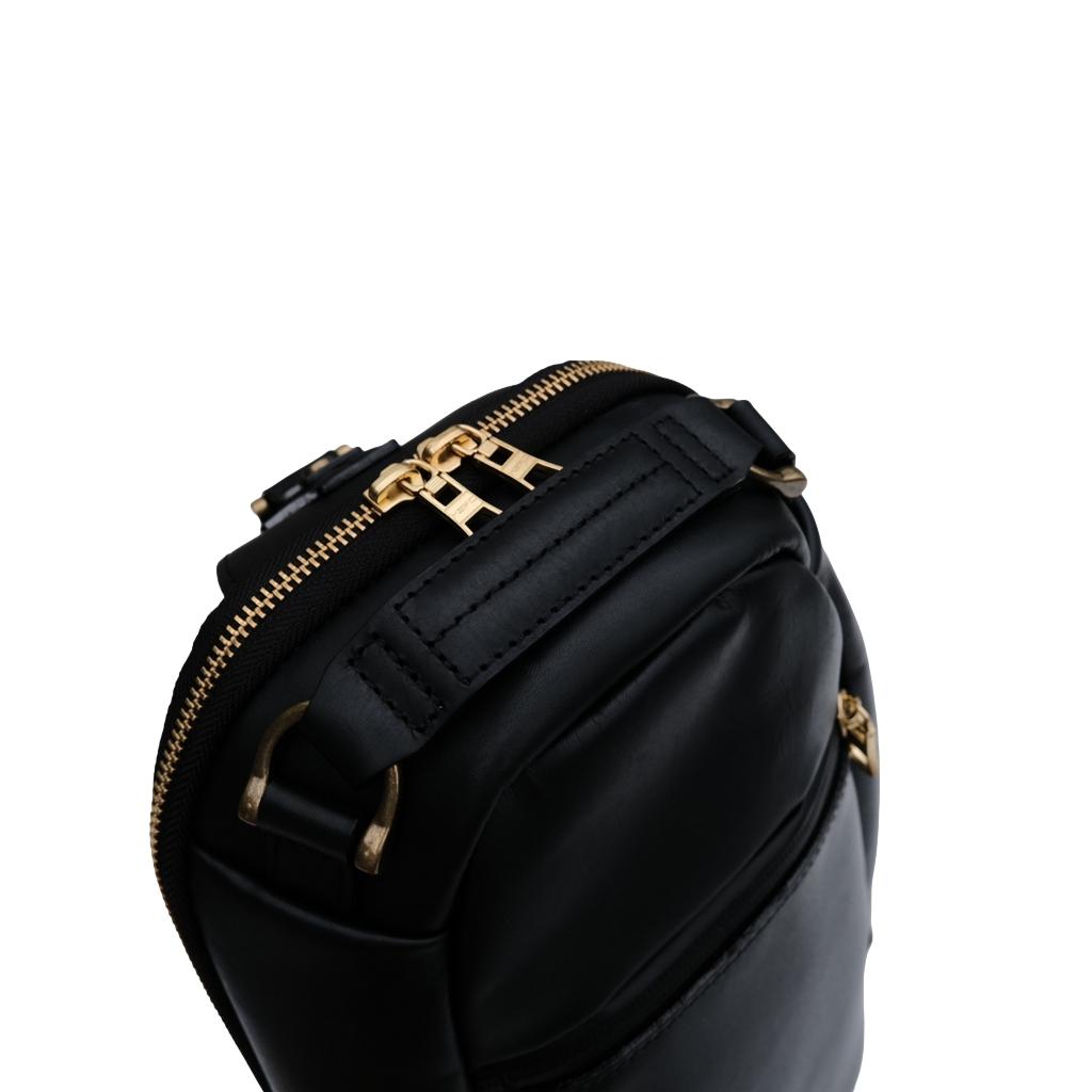 Master-piece "Gloss" Leather Sling Bag