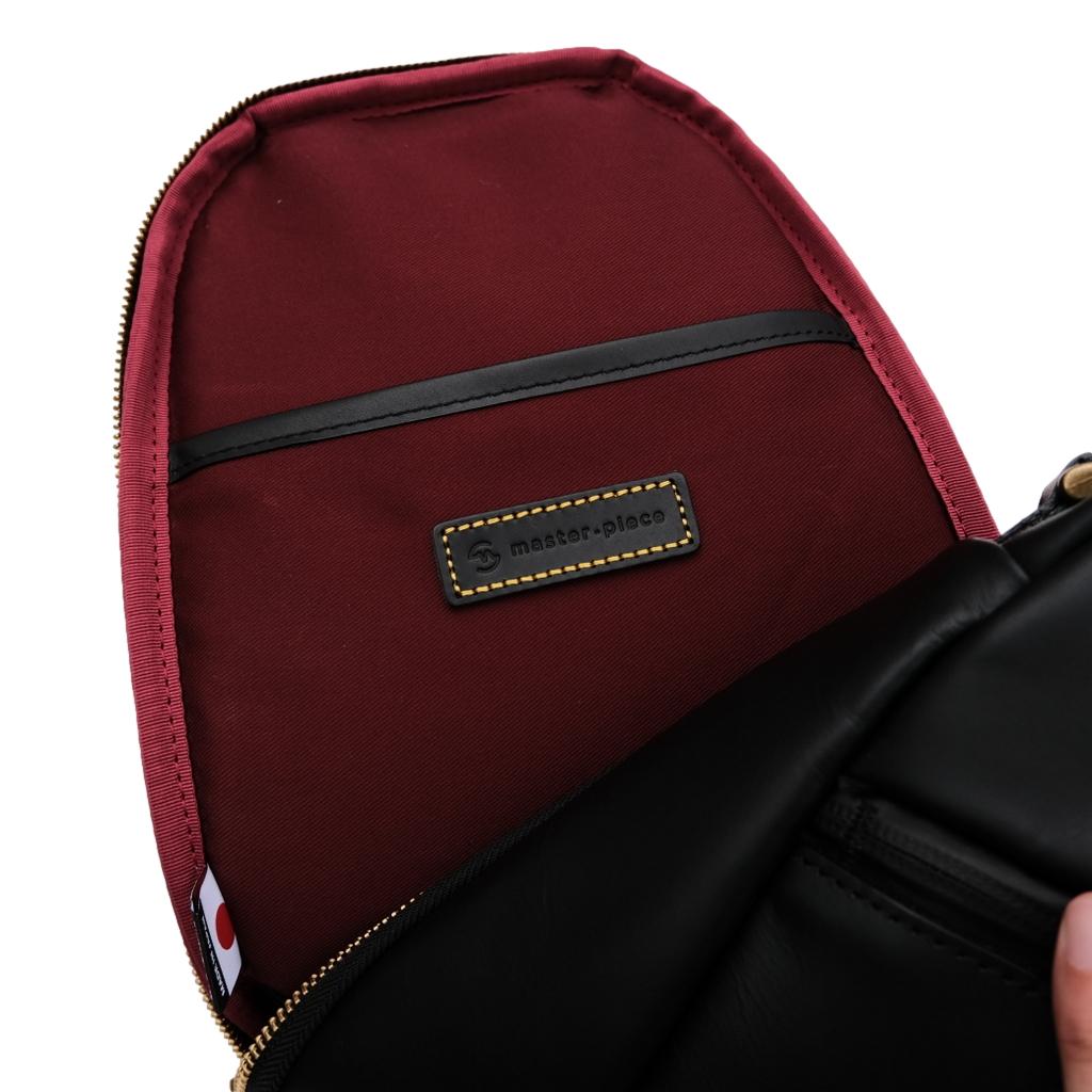 Master-piece "Gloss" Leather Sling Bag