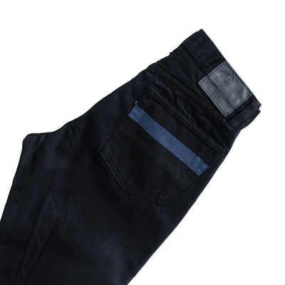 Momotaro Indigo x Black Selvedge Jeans (Narrow Tapered)