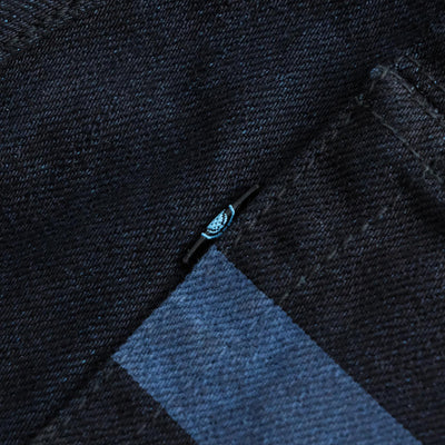 Momotaro Indigo x Black Selvedge Jeans (Classic Straight)