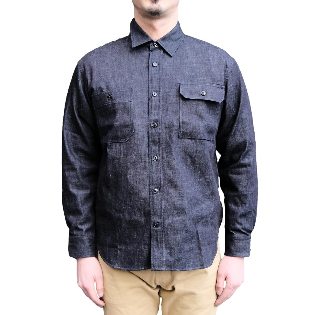 トップス MOMOTARO JEANS / harf denim shirts Momotaro Jeans Shirt Men's Plain Lightweight Cotton Dobby