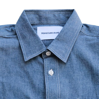 Momotaro 5oz. Selvedge Chambray Work Shirt