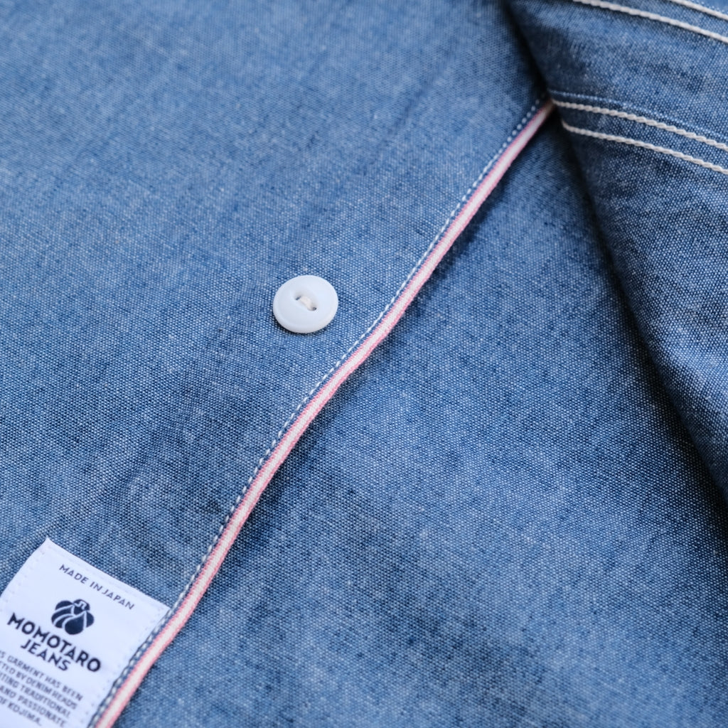 Momotaro 5oz. Selvedge Chambray Work Shirt