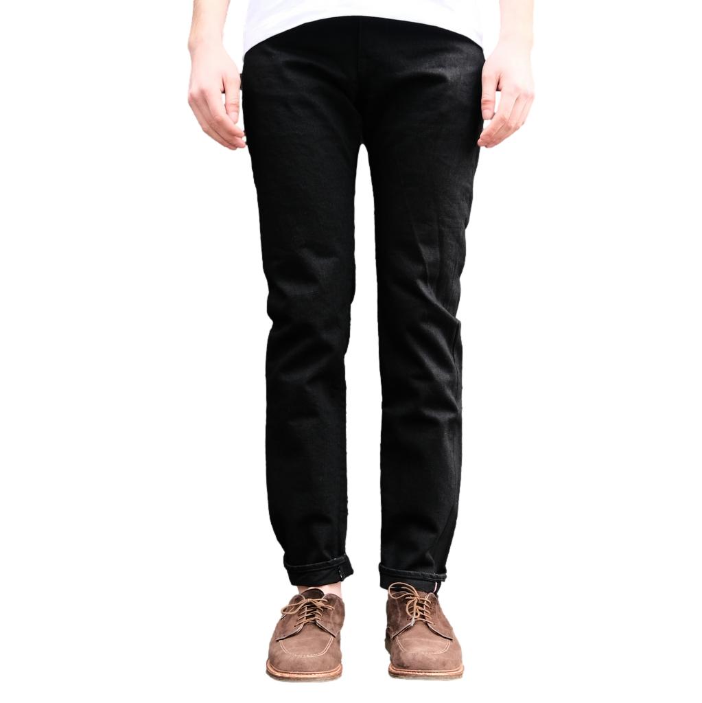MOMOTARO JEANS ストレートデニム ブラック 桃太郎ジーンズ #100特濃ストレートデニム STANDARD MOMOTARO