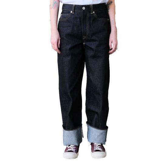 [Women's] Momotaro "Tokuno Blue" Selvedge Jeans (Wide Straight)
