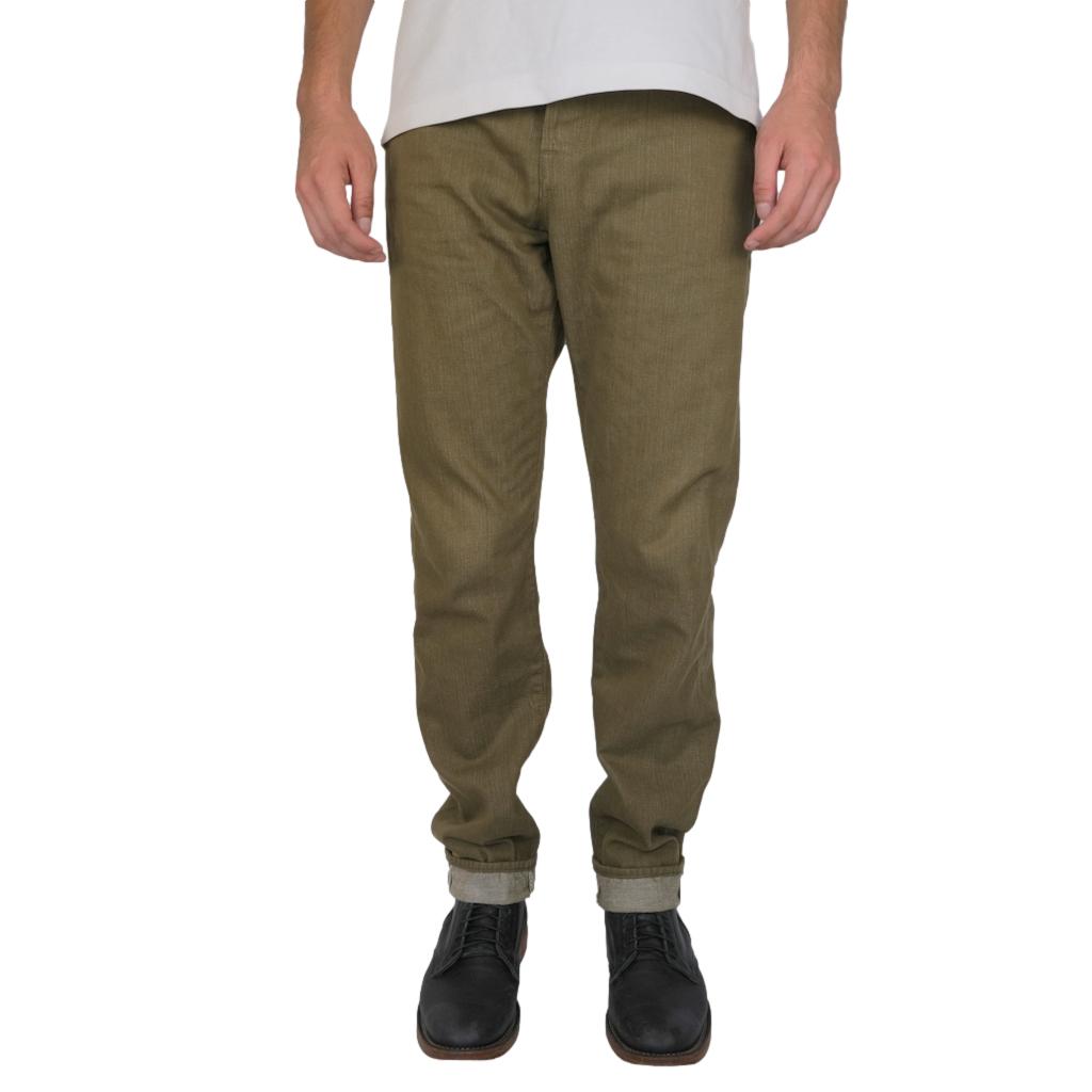 Momotaro 10.5oz. Olive Selvedge Jeans (Narrow Tapered