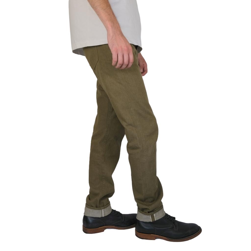 Momotaro 10.5oz. Olive Selvedge Jeans (Narrow Tapered
