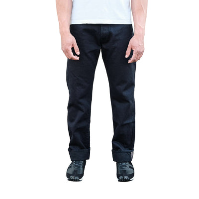 Momotaro Indigo x Black Selvedge Jeans (Classic Straight)