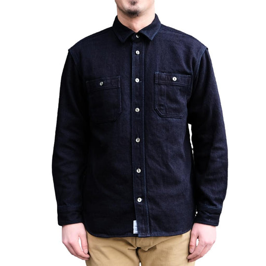 Momotaro Indigo Dobby Work Shirt