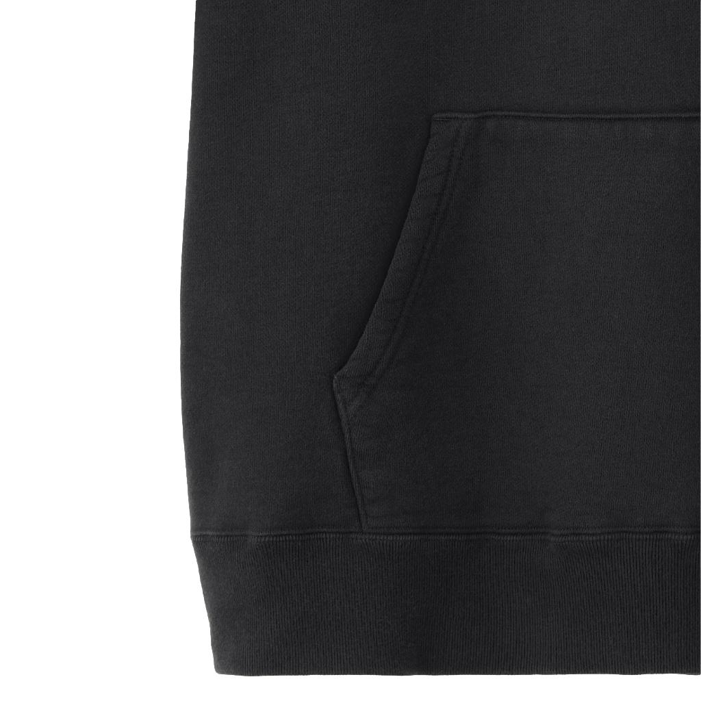 momodayo Momotaro Heavyweight Terry Hoodie (Black) - Okayama Denim