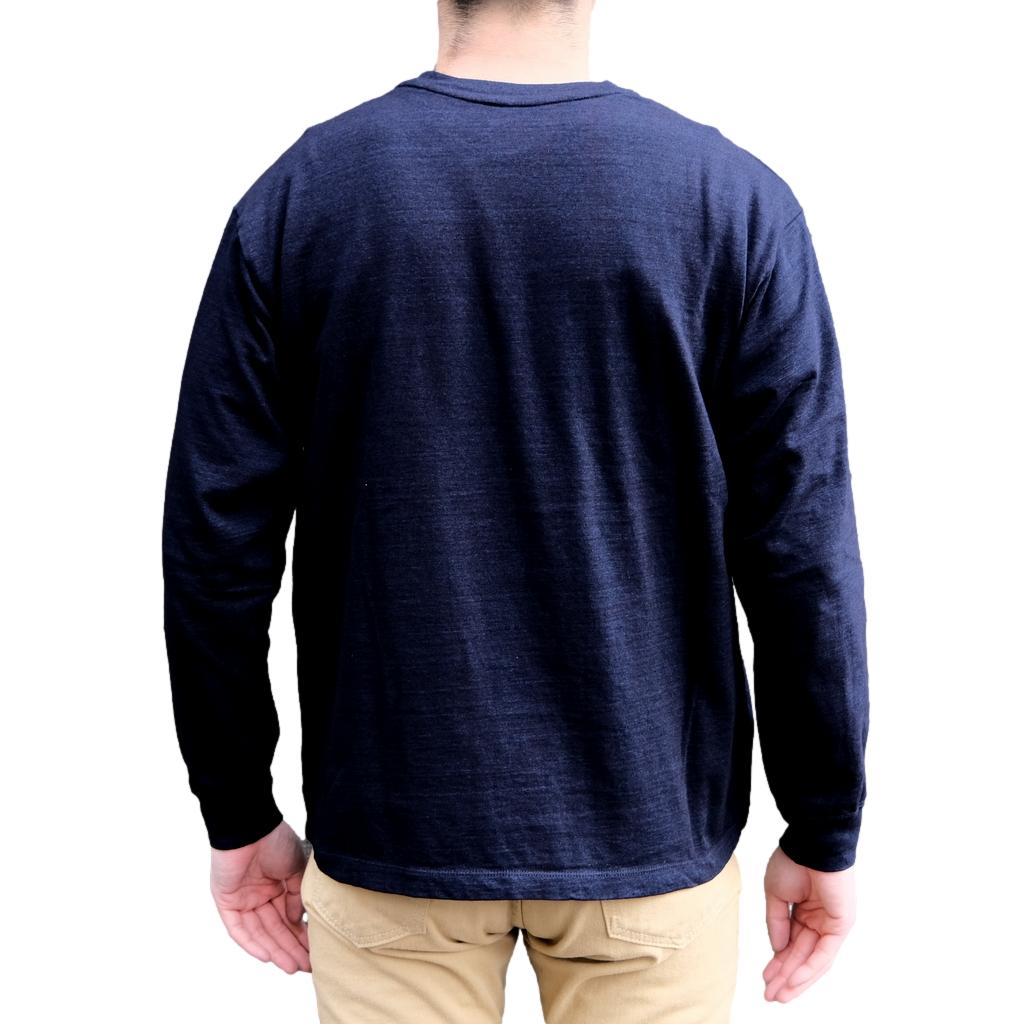 Momotaro Yarn Dyed Indigo L/S Tee
