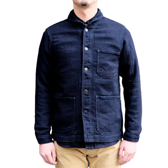 Momotaro Indigo Dobby Sashiko USN Coverall