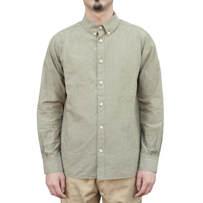 Momotaro Olive Selvedge Chambray Shirt