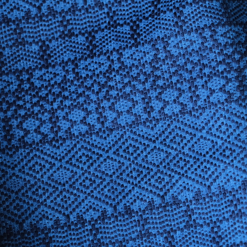 Okayama Denim Natural Indigo Sashiko Lined Reversible Canvas Tote Bag (Ver. A)