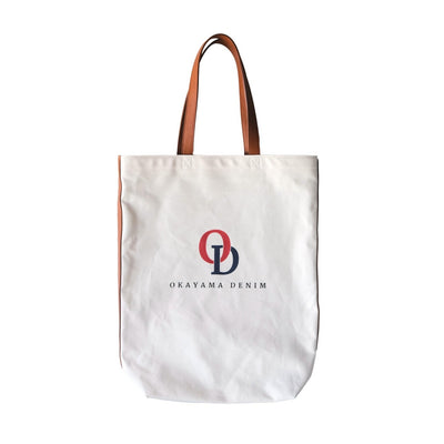 Okayama Denim Natural Indigo Sashiko Lined Reversible Canvas Tote Bag (Ver. B)