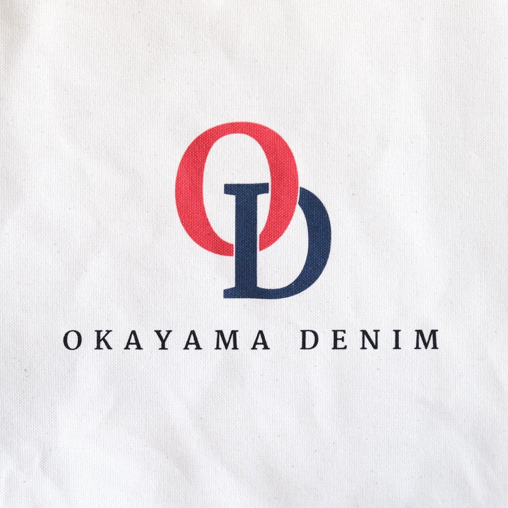 Okayama Denim Natural Indigo Sashiko Lined Reversible Canvas Tote Bag (Ver. B)