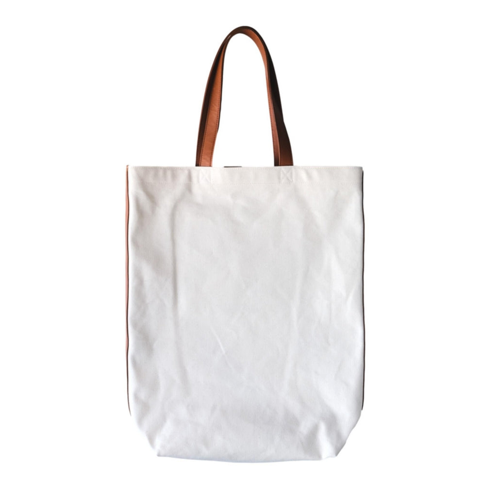 Okayama Denim Natural Indigo Sashiko Lined Reversible Canvas Tote Bag (Ver. C)