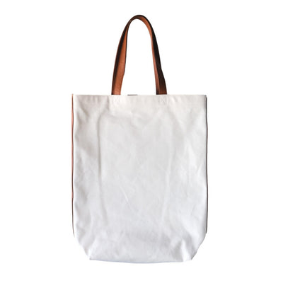 Okayama Denim Natural Indigo Sashiko Lined Reversible Canvas Tote Bag (Ver. C)