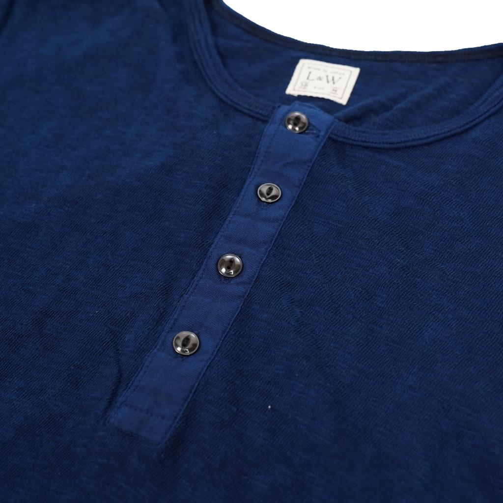 OD+LW Super Slub Indigo Dyed Henley