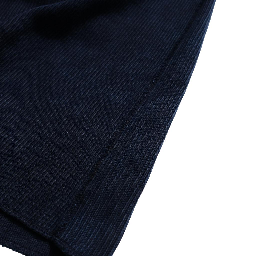 OD+LW Indigo Dyed Classic Royal Rib Knit Thermal Henley