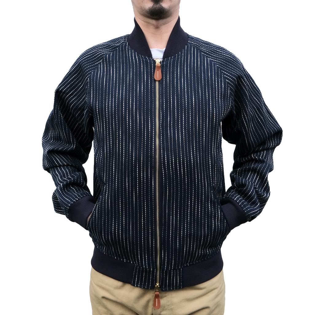 OD+SDA "Ame” Sashiko Selvedge Bomber Jacket