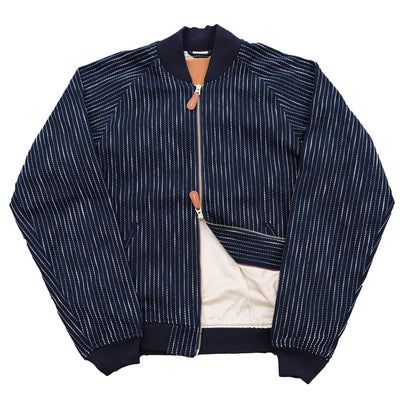 OD+SDA "Ame” Sashiko Selvedge Bomber Jacket