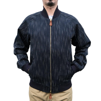 OD+SDA "Ame” Sashiko Selvedge Bomber Jacket