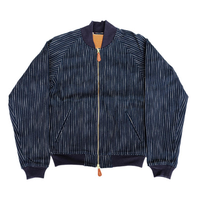 OD+SDA "Ame” Sashiko Selvedge Bomber Jacket