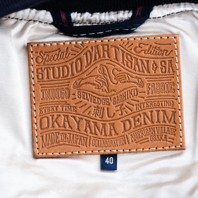OD+SDA "Ame” Sashiko Selvedge Bomber Jacket