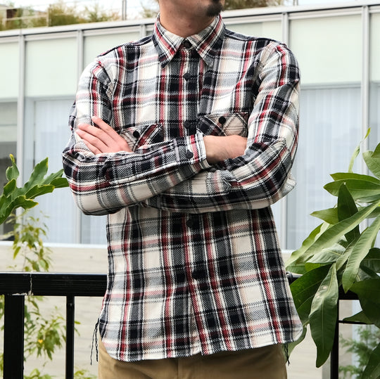OD+SJ "Koten" Heavyweight Rope Dyed Indigo Flannel Shirt