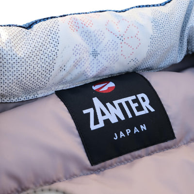 OD+ZT Natural Indigo Kasuri Sashiko Down Vest