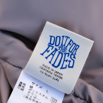 OD+ZT Natural Indigo Kasuri Sashiko Down Vest