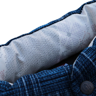 OD+ZT Natural Indigo Kasuri Sashiko Down Vest