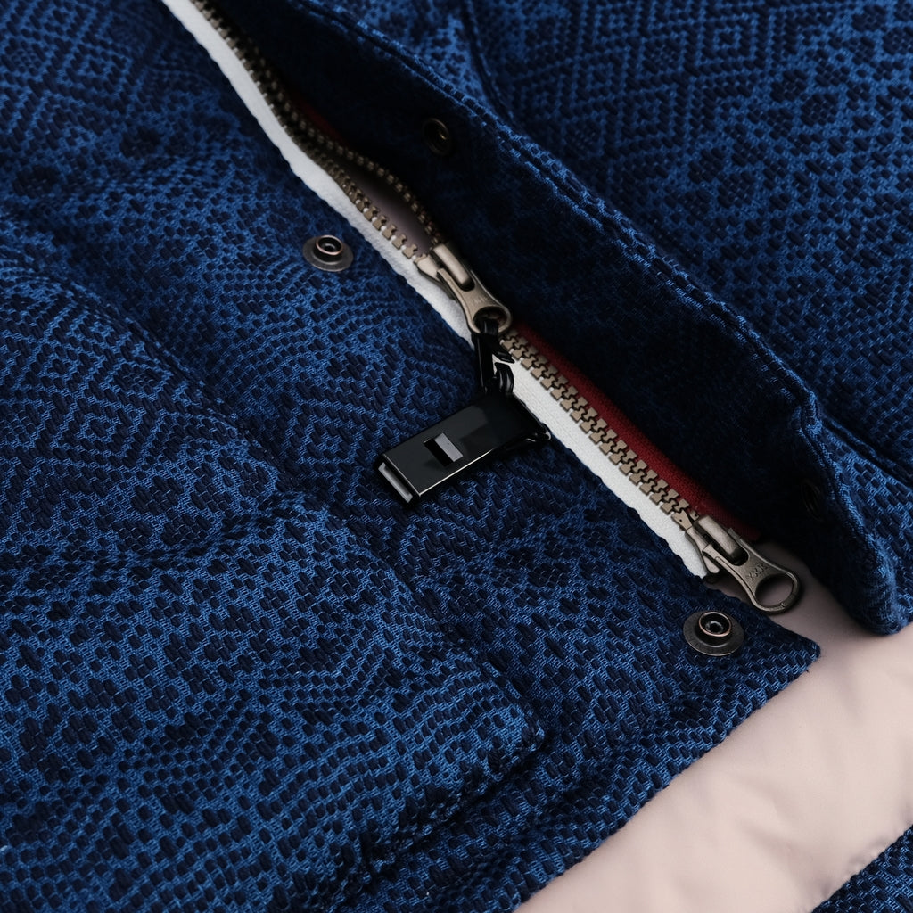 OD+ZT Natural Indigo Sashiko Down Vest