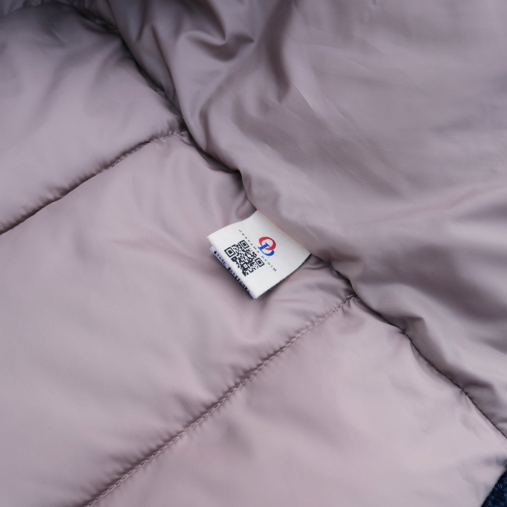 OD+ZT Natural Indigo Sashiko Down Vest