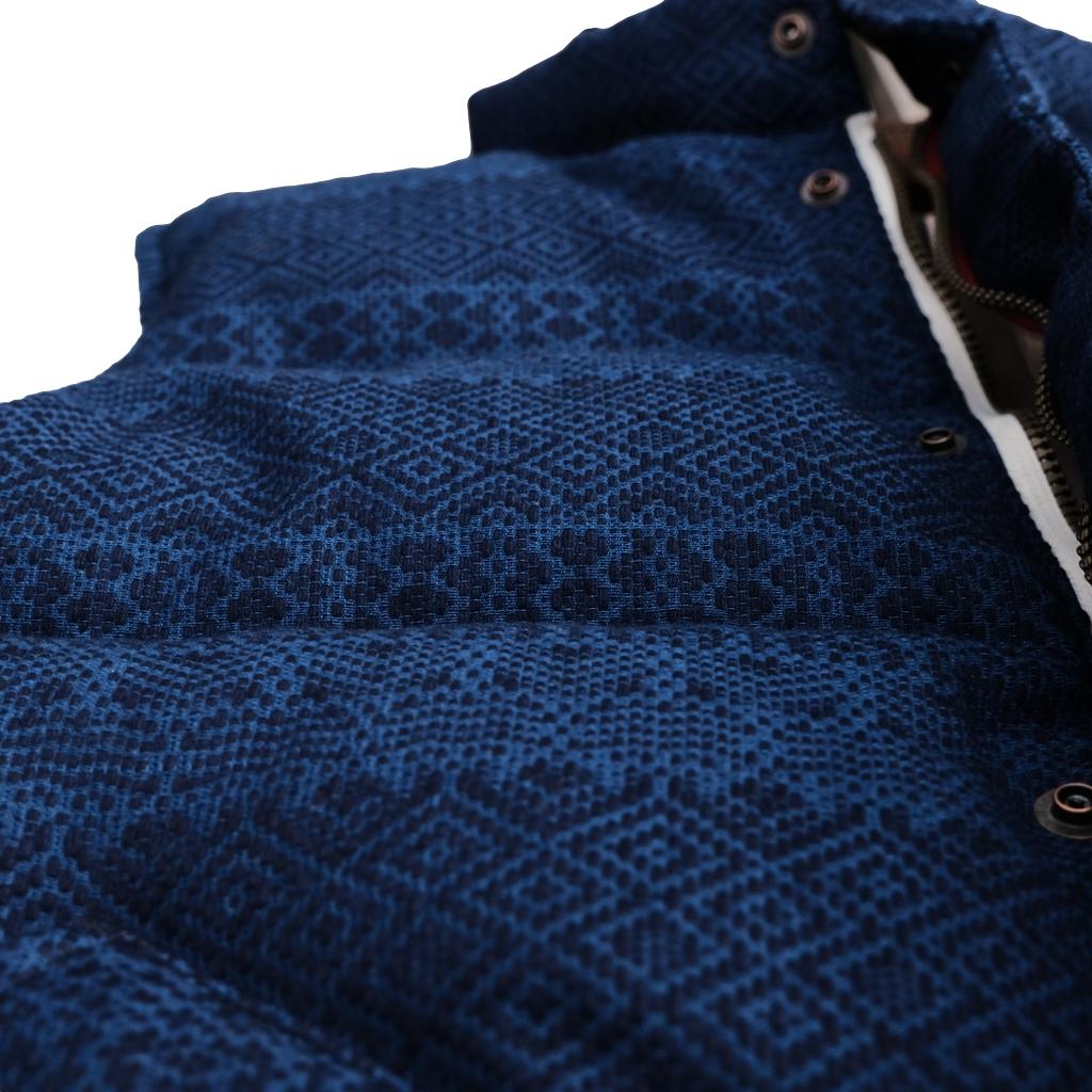 OD+ZT Natural Indigo Sashiko Down Vest