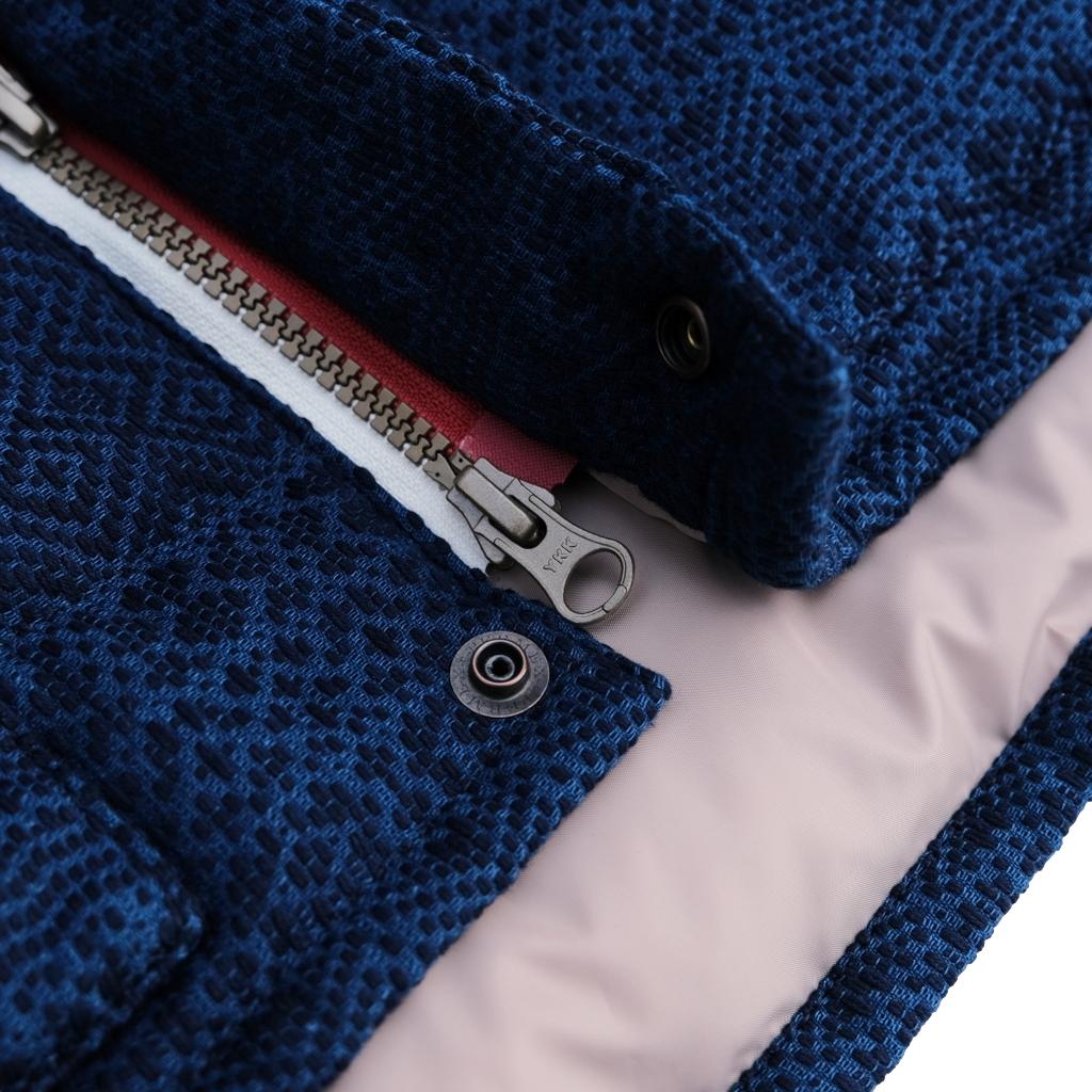 OD+ZT Natural Indigo Sashiko Down Vest