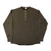 Loop & Weft Double Face Hex Honeycomb Thermal Henley (Olive)