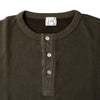 Loop & Weft Double Face Hex Honeycomb Thermal Henley (Olive)