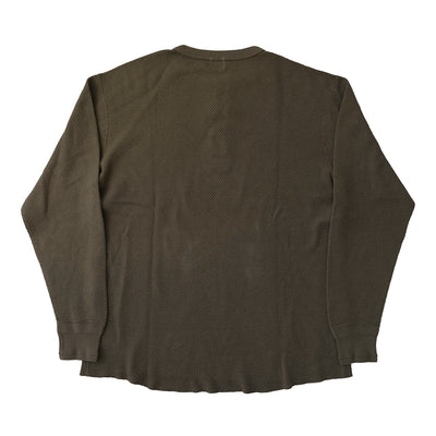 Loop & Weft Double Face Hex Honeycomb Crewneck Thermal (Olive)