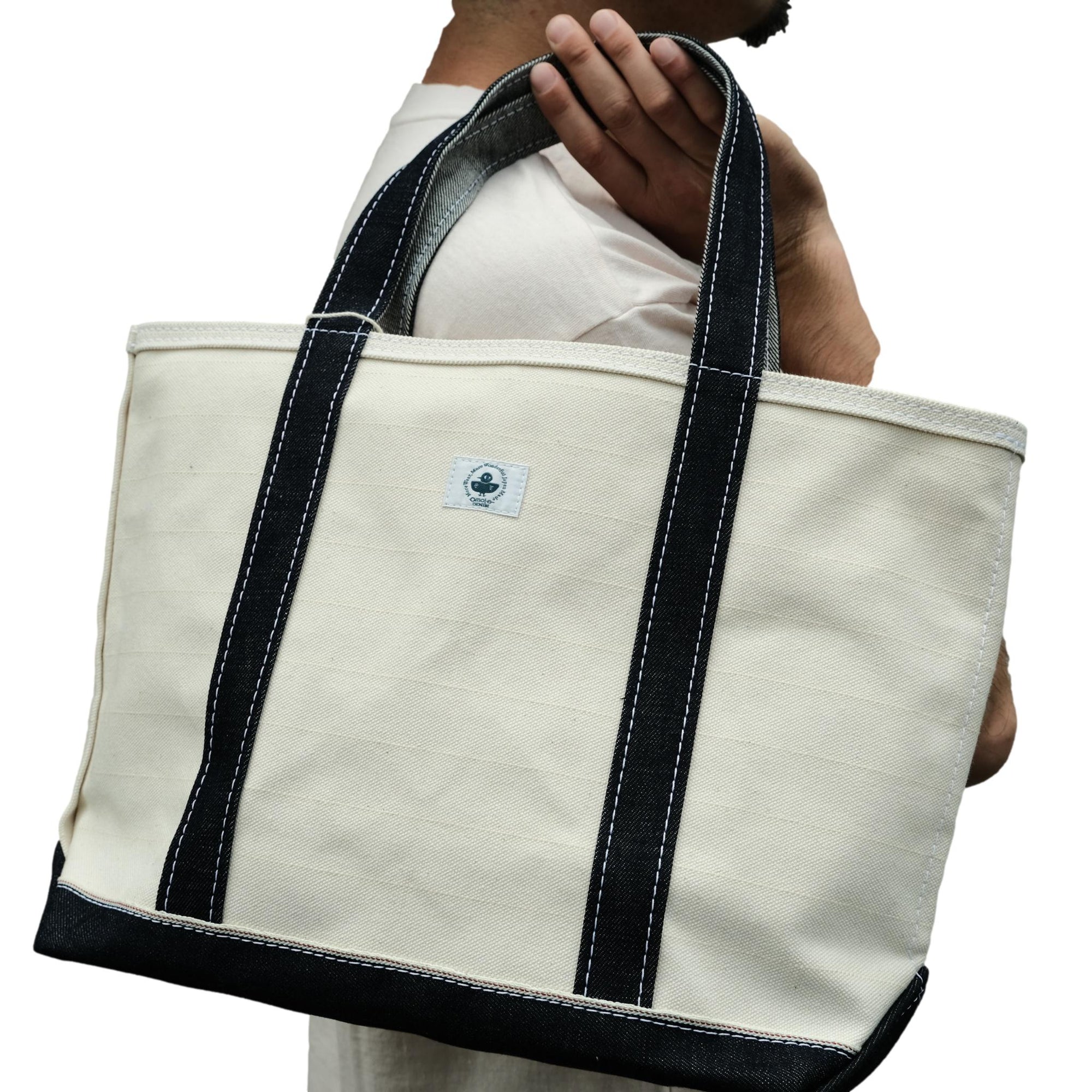 Omoto Denim "One Mile" Canvas Tote Bag