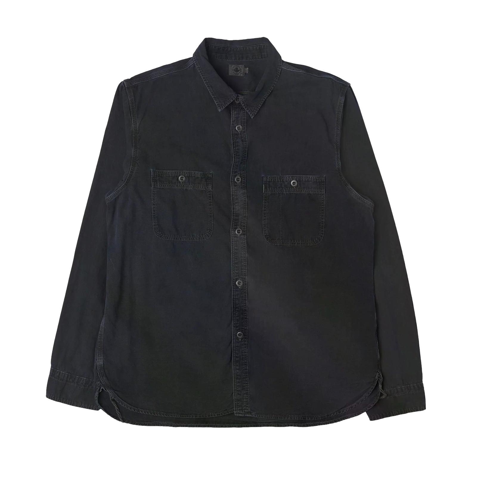 Omoto Denim Sumi Overdyed Indigo Selvedge Work Shirt